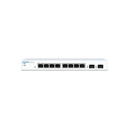 Sophos CS101-8 Switch de Red Gestionado Gigabit Ethernet de 8 Puertos + 2 SFP, Montaje en Pared, Color Plata, Adaptador CC UE
