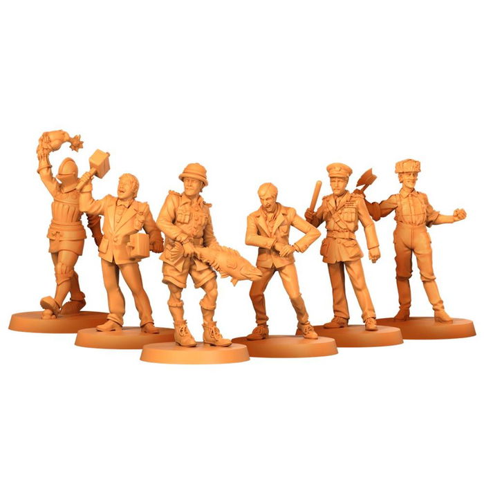 CMON ZCDPR18 - Zombicide 2ª Edición: Monty Python Character Pack, Juego de Mesa Expansión con Miniaturas, para 1-6 Jugadores, Multilingüe