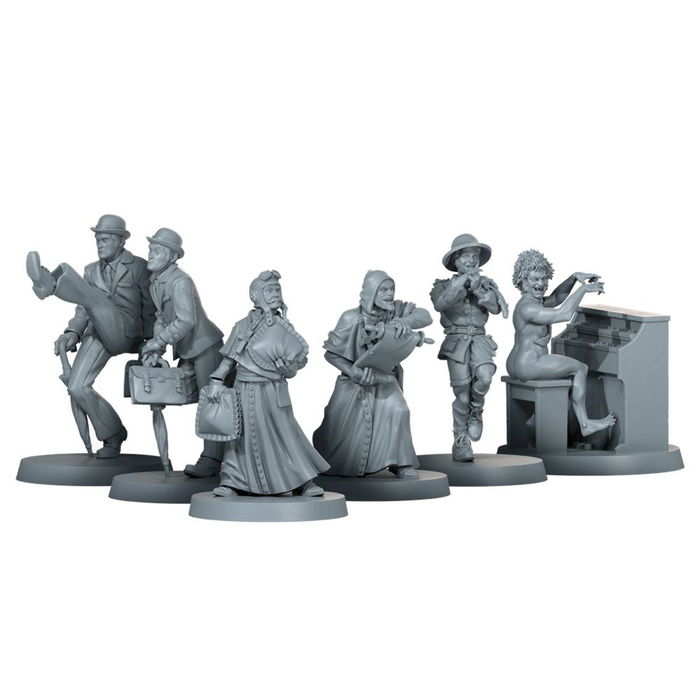 CMON ZCDPR18 - Zombicide 2ª Edición: Monty Python Character Pack, Juego de Mesa Expansión con Miniaturas, para 1-6 Jugadores, Multilingüe