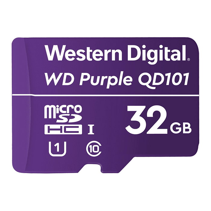 Western Digital WD Purple SC QD101 Tarjeta MicroSDHC 32 GB, Clase 10, U1, para Vigilancia, Color Púrpura Western Digital WD Purple SC QD101 Tarjeta MicroSDHC 32 GB, Clase 10, U1, para Vigilancia, Color Púrpura