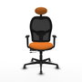 PIQUERAS Y CRESPO Silla de oficina Jorquera Naranja y Negro