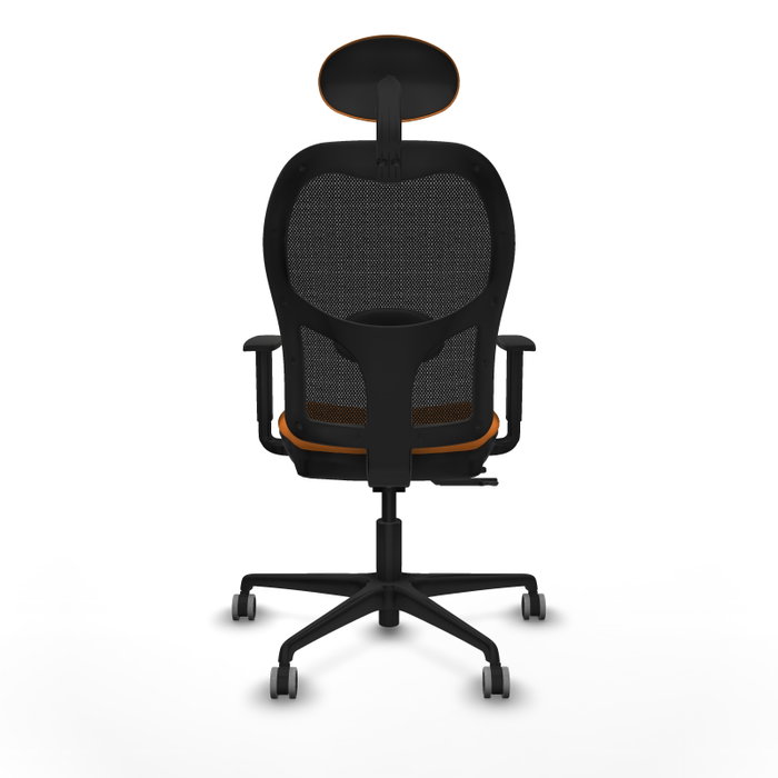 PIQUERAS Y CRESPO Silla de oficina Jorquera Naranja y Negro