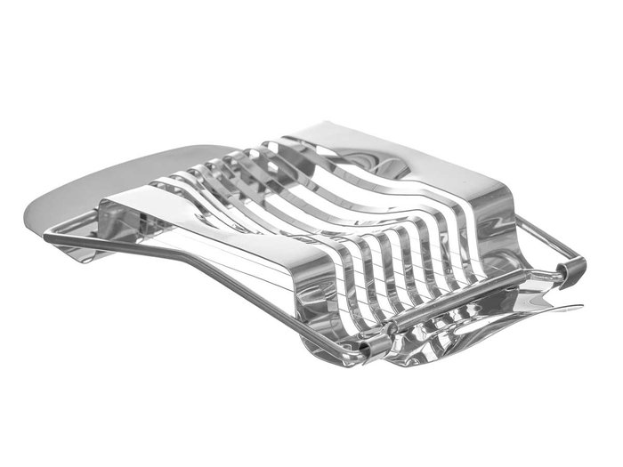 Kinvara Corta Huevos de Acero Inoxidable Color Plata 8x8x14.5 cm (Set de 36)