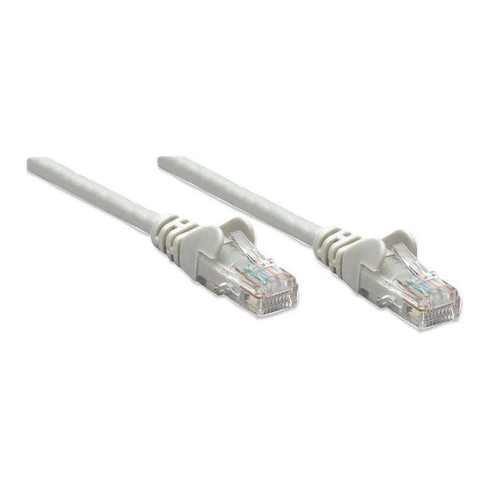 Intellinet Cable de red Cat5e UTP 3m RJ45 m RJ45 Macho Gris Patchkabel con protección para conector