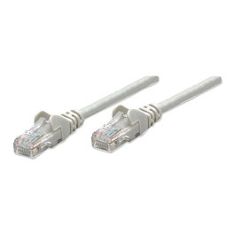 Intellinet Cable de red Cat5e UTP 3m RJ45 m RJ45 Macho Gris Patchkabel con protección para conector