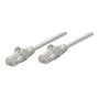 Intellinet Cable de red Cat5e UTP 3m RJ45 m RJ45 Macho Gris Patchkabel con protección para conector