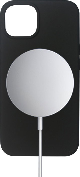 eSTUFF INFINITE ROME Funda magnética de silicona para iPhone 13 - Negro - con imán para carga inalámbrica - Hecha con 81% material reciclado eSTUFF INFINITE ROME Funda magnética de silicona para iPhone 13 - Negro - con imán para carga inalámbrica - Hecha con 81% material reciclado