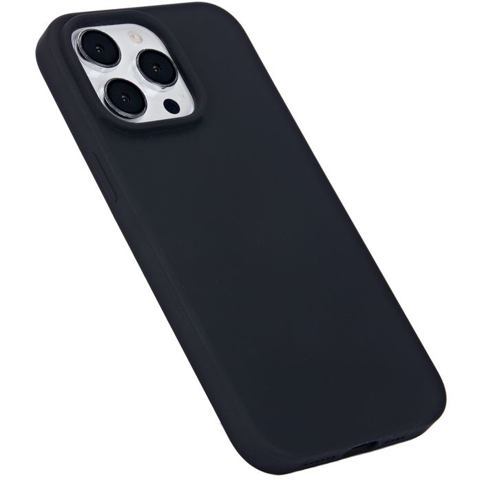eSTUFF INFINITE ROME Funda magnética de silicona para iPhone 13 - Negro - con imán para carga inalámbrica - Hecha con 81% material reciclado eSTUFF INFINITE ROME Funda magnética de silicona para iPhone 13 - Negro - con imán para carga inalámbrica - Hecha con 81% material reciclado