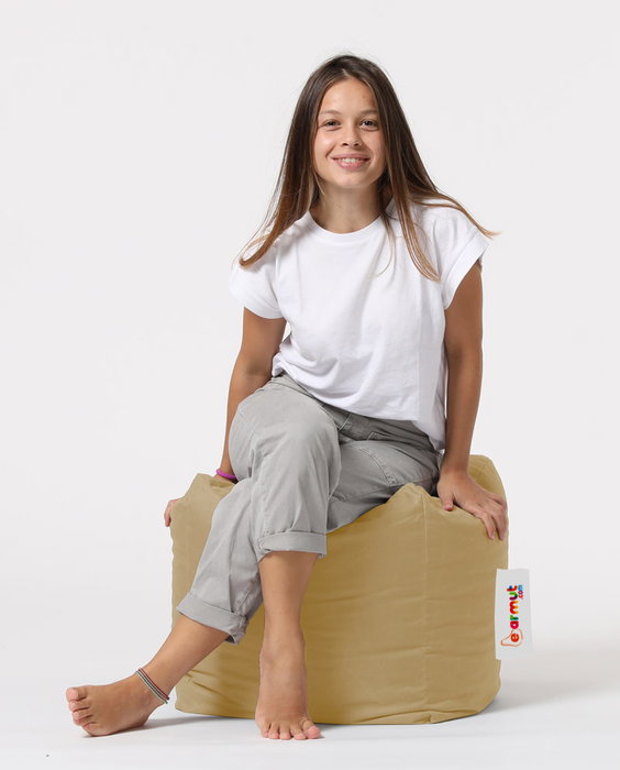 Atelier Del Sofa Puf de Jardín Square Mink Exterior Impermeable Cómodo Asiento Exterior Robusto 45x45x45 cm