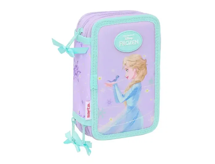 SAFTA Plumier Frozen Spirit con 37 piezas