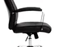Q-connect Silla de Dirección Mod. NA Simil Piel Base Metálica Ruedas Premium Negro 1220x510x490 mm