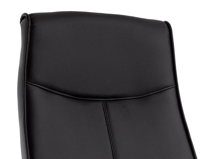 Q-connect Silla de Dirección Mod. NA Simil Piel Base Metálica Ruedas Premium Negro 1220x510x490 mm