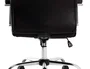 Q-connect Silla de Dirección Mod. NA Simil Piel Base Metálica Ruedas Premium Negro 1220x510x490 mm