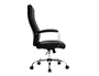 Q-connect Silla de Dirección Mod. NA Simil Piel Base Metálica Ruedas Premium Negro 1220x510x490 mm