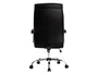 Q-connect Silla de Dirección Mod. NA Simil Piel Base Metálica Ruedas Premium Negro 1220x510x490 mm