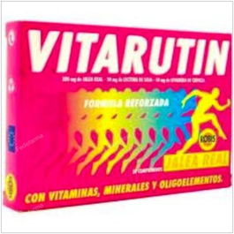 ROBIS Vitarutin 30 Comp. Complejo vitamínico remineralizante para fatiga física y psíquica, fortalece memoria, uñas, cabello y dientes.