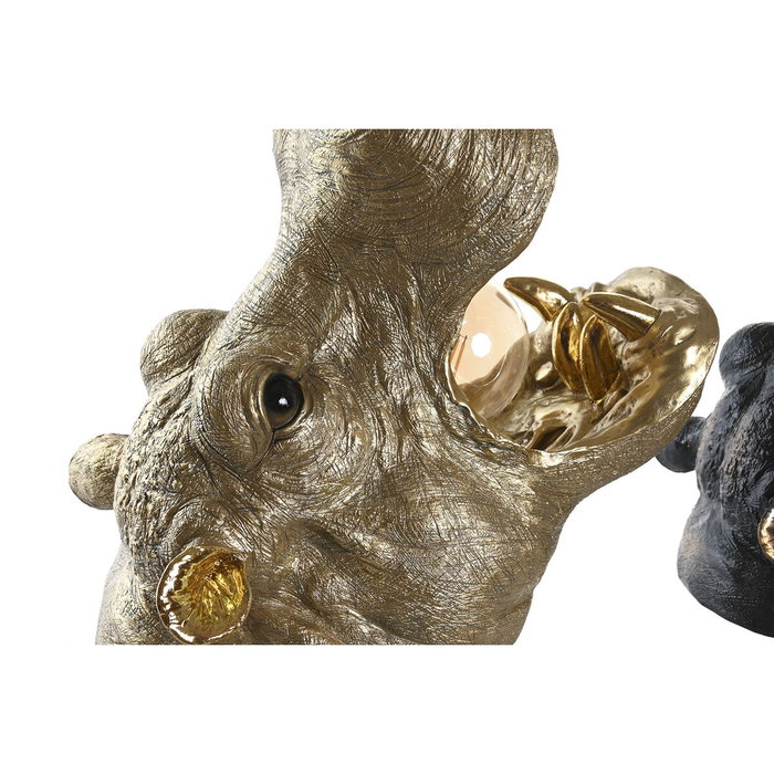 DKD Home Decor Lámpara Aplique Resina Hipo 2 Surtido Dorado y Cobrizo