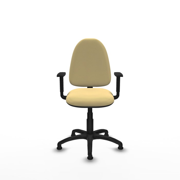PIQUERAS Y CRESPO Silla de oficina Aýna Crema con Brazos 1D