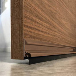 Burcasa Burlete Deflector de Aluminio 1m Marrón