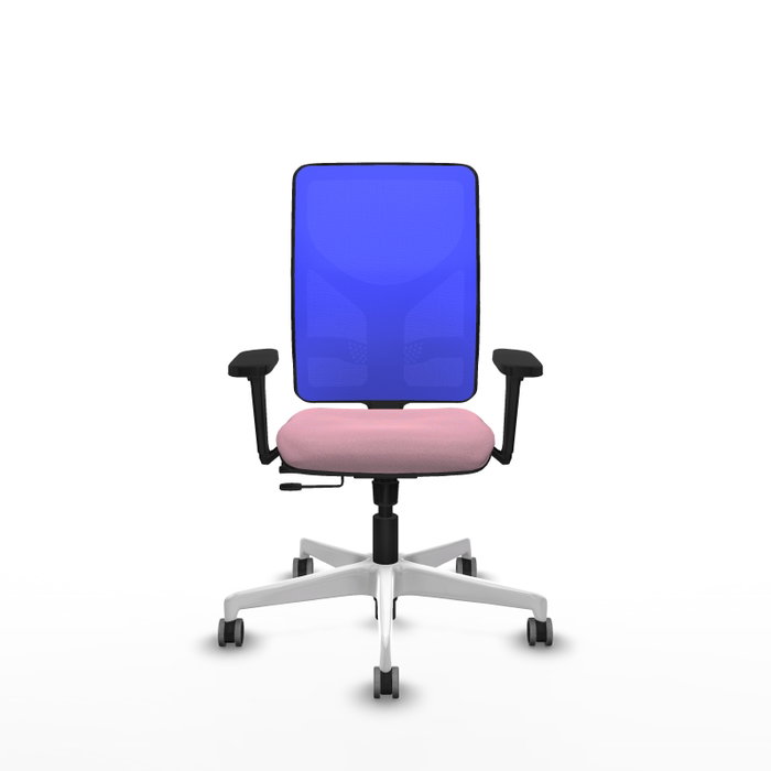 PIQUERAS Y CRESPO Silla de oficina Motilla con mecanismo Sincro/Traslack, Rosa y Azul