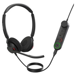 Jabra Engage 50 II Auriculares de Diadema Alámbricos USB-C para UC, Certificados para Microsoft Teams, Zoom, Google Meet, con Tecnología Jabra PeakStop