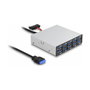 DeLOCK Panel frontal 3.5″ 10 x USB Tipo-A 5 Gbps