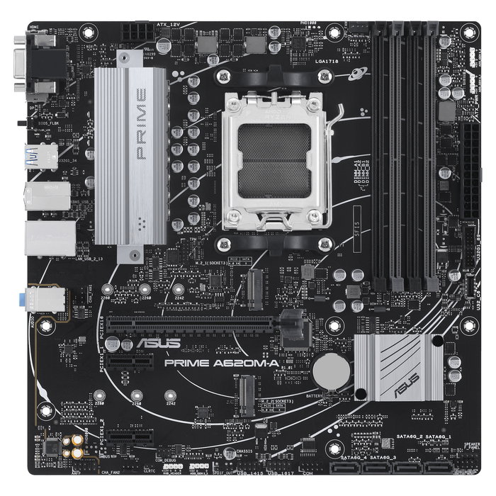ASUS PRIME A620M-A-CSM Placa Base, Socket AM5, DDR5-SDRAM, Micro ATX
