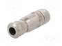 HARTING Conector M8 de 3 pines, hembra, recto e IP67