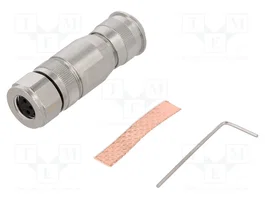 HARTING Conector M8 de 3 pines, hembra, recto e IP67