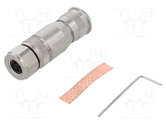 HARTING Conector M8 de 3 pines, hembra, recto e IP67 HARTING Conector M8 de 3 pines, hembra, recto e IP67
