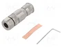 HARTING Conector M8 de 3 pines, hembra, recto e IP67
