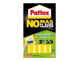 Patex Cinta Doble Cara Pega y Despega No Mas Clavo Blister 10 Unidades