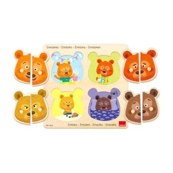 Goula Puzle de Madera Las Emociones de 8 piezas Goula Puzle de Madera Las Emociones de 8 piezas