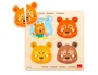 Diset - Goula Puzzle de Madera Las Emociones, Juguete Educativo para Niños de 3 a 4 Años, Caja Multilingüe (ES/EN/FR/DE/IT/PT/NL/CA)