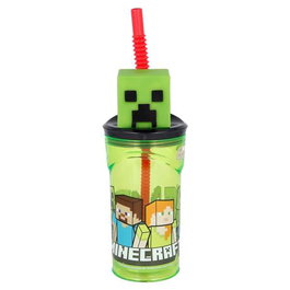 Stor Vaso con figurita 3D Minecraft 360 ml