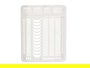 Kinvara Escurridor Plato Plástico Grande Blanco 46 x 8 x 37.5 cm (Set de 12)