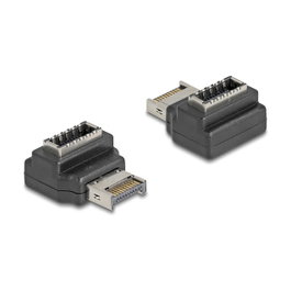 DeLOCK 67237 Adaptador USB Type-E Macho a Hembra Angular 10 Gbps