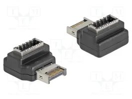 DeLOCK 67237 Adaptador USB Type-E 10 Gbps de Macho a Hembra Angular