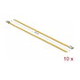 DeLOCK 18785 Bridas de Acero Inoxidable Amarillas 200 x 4,6 mm