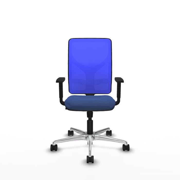 PIQUERAS Y CRESPO Silla de oficina Motilla con mecanismo Sincro, Azul
