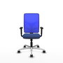 PIQUERAS Y CRESPO Silla de oficina Motilla con mecanismo Sincro, Azul