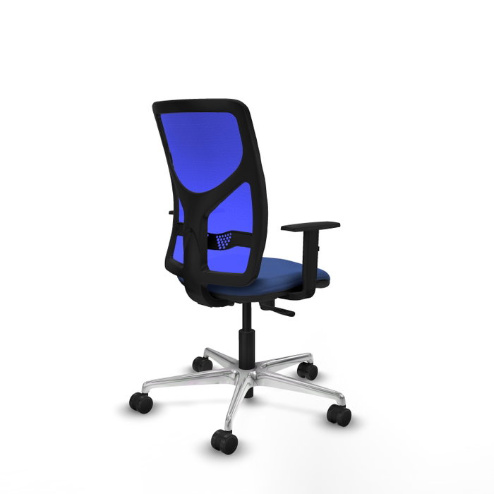 PIQUERAS Y CRESPO Silla de oficina Motilla con mecanismo Sincro, Azul