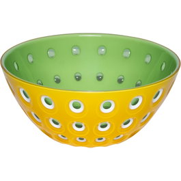 Guzzini Le Murrine Bowl 25 cm Saffron Yellow/White/Water green