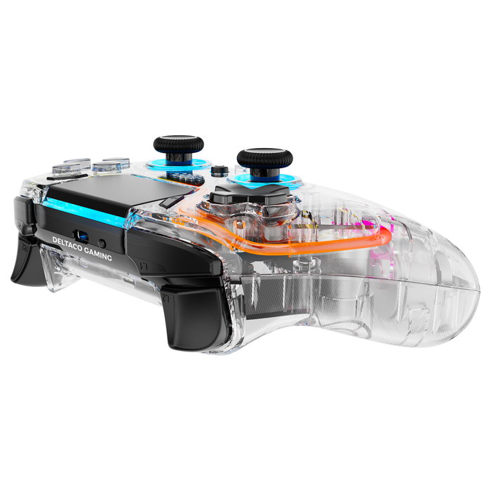 Deltaco Gaming GAM-169-T Wireless Controller Transparente para PlayStation 4 y más