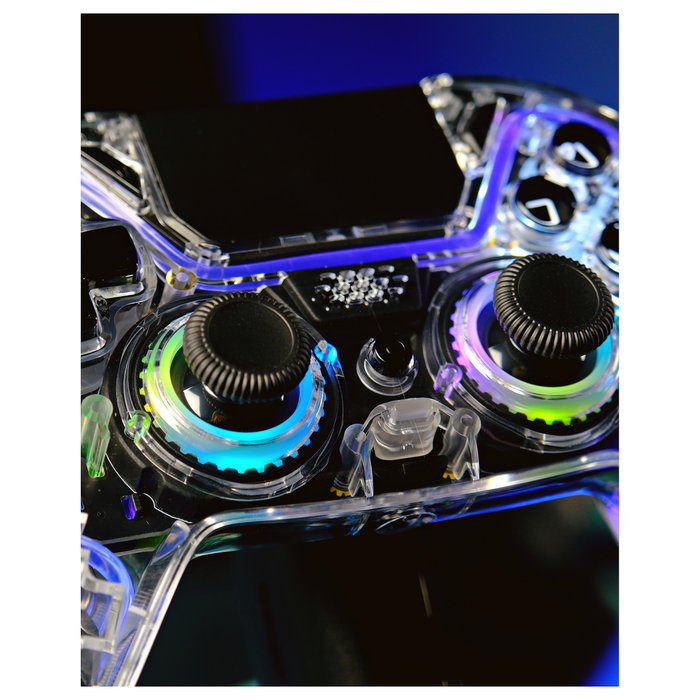 Deltaco Gaming GAM-169-T Wireless Controller Transparente para PlayStation 4 y más