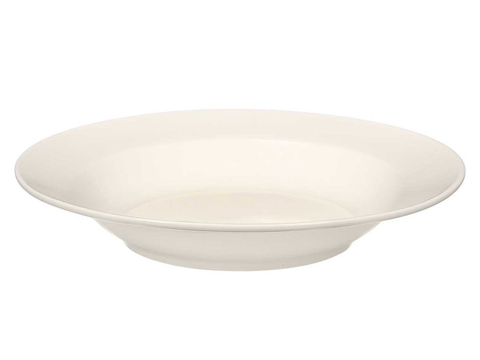 VESSIA Plato hondo de porcelana ala 24,5 cm Blanco