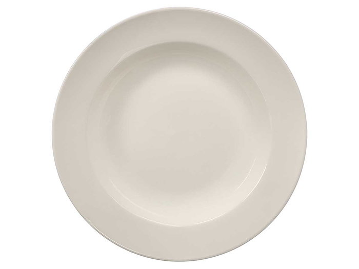VESSIA Plato hondo de porcelana ala 24,5 cm Blanco