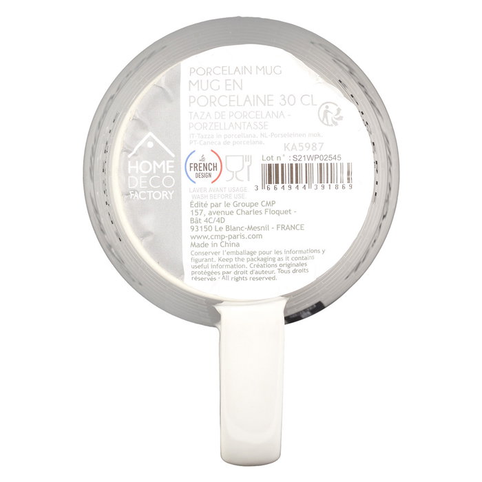 Home Deco Factory Mug 300 Ml Gres