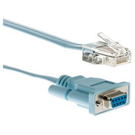 Cisco Systems Inc. CONSOLE CABLE 6FT WITH Cable de Consola Cisco RJ45-DB9, Gris, 1.8 m, Macho a Macho