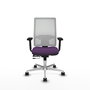 PIQUERAS Y CRESPO Silla de oficina Horna Morado y Blanco